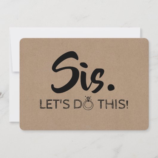 Funny Bridesmaid / Maid of Honor proposal Kaart (Voorkant)