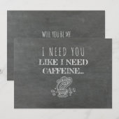 Funny Bridesmaid / Maid of Honor proposal Kaart (Voorkant / Achterkant)