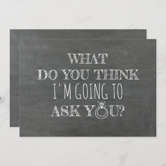 Funny Bridesmaid / Maid of Honor proposal Kaart (Voorkant / Achterkant)