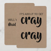 Funny Bridesmaid / Maid of Honor proposal Kaart (Voorkant / Achterkant)