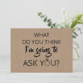 Funny Bridesmaid / Maid of Honor proposal Kaart (Staand voorkant)