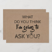 Funny Bridesmaid / Maid of Honor proposal Kaart (Voorkant / Achterkant)