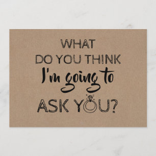 Funny Bridesmaid / Maid of Honor proposal Kaart