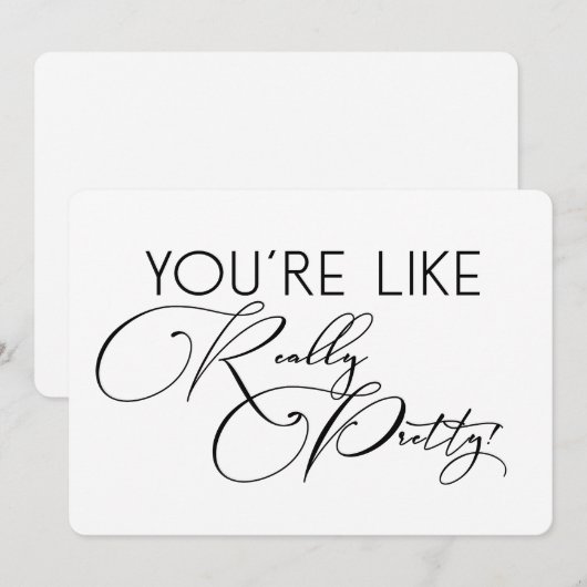 Funny Bridesmaid / Maid of Honor proposal Kaart (Voorkant / Achterkant)