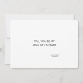 Funny Bridesmaid / Maid of Honor proposal Kaart (Achterkant)
