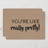 Funny Bridesmaid / Maid of Honor proposal Kaart (Voorkant / Achterkant)