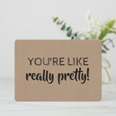 Funny Bridesmaid / Maid of Honor proposal Kaart (Staand voorkant)