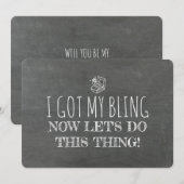 Funny Bridesmaid / Maid of Honor proposal Kaart (Voorkant / Achterkant)