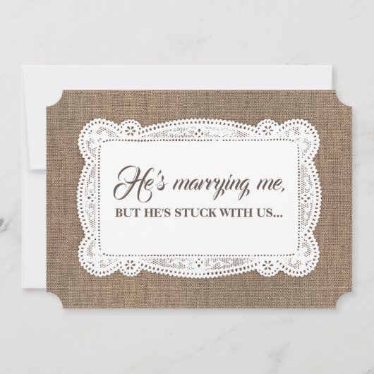 Funny Bridesmaid / Maid of Honor Rustic proposal Kaart (Voorkant)