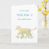 Funny Bridesmaid Proposal Card Kaart (Gele Bloem)