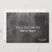 Funny Bridesmaid proposal Day Drink Excuseer Invit Kaart (Achterkant)