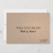 Funny Bridesmaid proposal Day Drink Excuseer Invit Kaart (Achterkant)