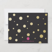 Funny BRIDESMAID-VOORSTEL-kaart ~ Black & Faux Gol Kaart (Achterkant)