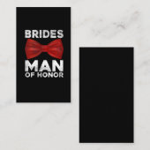 Funny Bridesman Wedding Bridal Party Quote Visitekaartje (Voorkant / Achterkant)