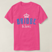 Funny Bridge King Kaart Game T-shirt (Design voorkant)