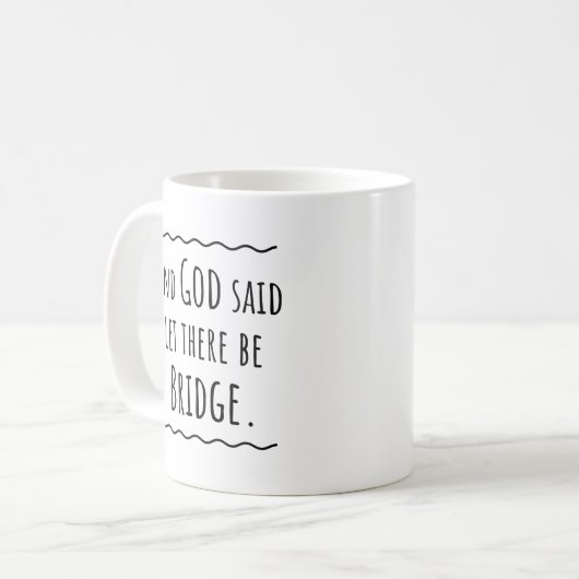 Funny Bridge Player Partner Friend Gift Idee Koffiemok (Voorkant links)