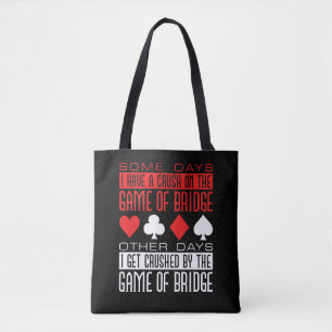Funny Bridge Player vermorzeld door het spel Tote Bag