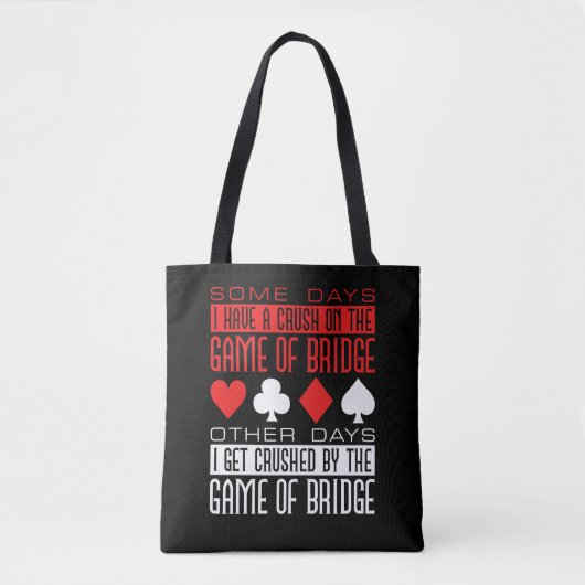 Funny Bridge Player vermorzeld door het spel Tote Bag (Voorkant)