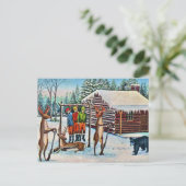 Funny  Briefkaart Deer Hunting Season (Staand voorkant)
