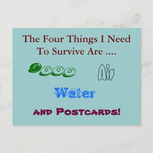 Funny Briefkaart - Heb Briefkaarten nodig om te ov (Voorkant)