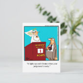 Funny Briefkaart "Juddag Buzzer" (Staand voorkant)