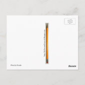 Funny Briefkaart, Pointless Pencil, Pun Postkruisi Briefkaart (Achterkant)