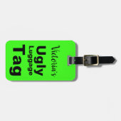 Funny Bright Green Ugly Bagagelabel (Voorkant horizontaal)