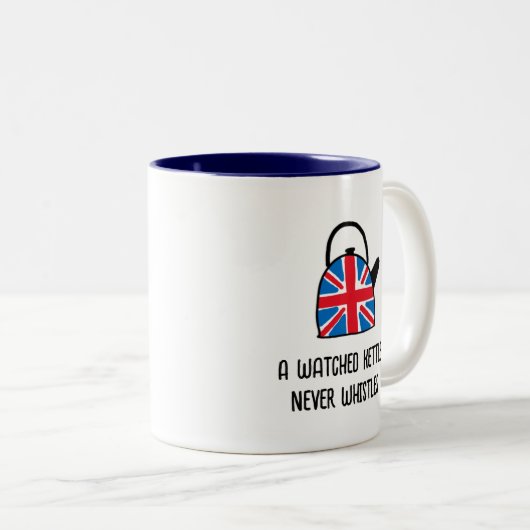 Funny British England Union Jack Kettle Tea Mok (Voorkant rechts)