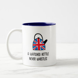 Funny British England Union Jack Kettle Tea Mok