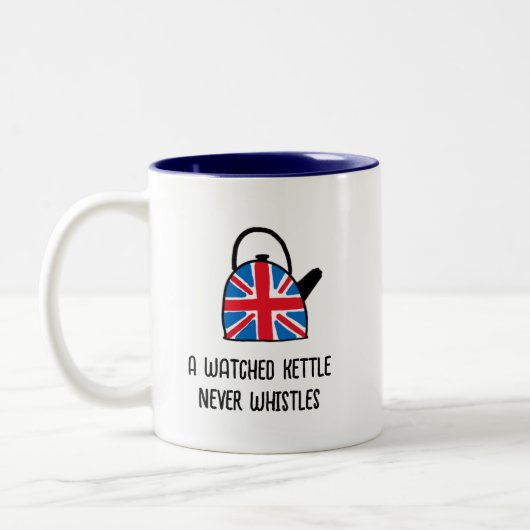 Funny British England Union Jack Kettle Tea Mok (Links)