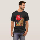 Funny British Longhair Cat Heart Valentijn Cat Lov T-shirt (Voorkant volledig)