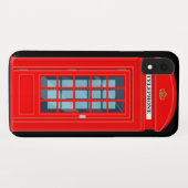 Funny British Phone Booth Case-Mate iPhone Case (Achterkant (horizontaal))