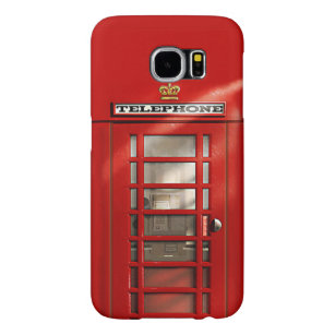 Funny British Red Phone Booth Samsung Galaxy S6 Hoesje
