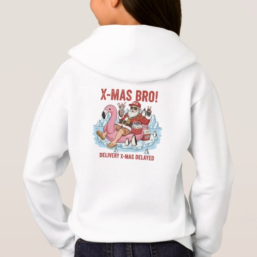 Funny Bro Santa Delivery Delayed Unisex Full Zip H (Achterkant)