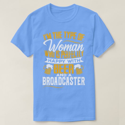 Funny Broadcasters Wife Vriendin Gift T-shirt (Design voorkant)