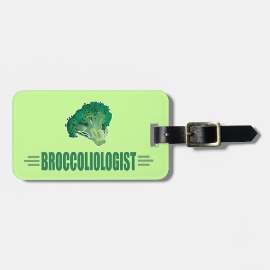Funny Broccoli Bagagelabel (Voorkant horizontaal)