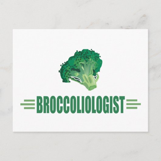 Funny Broccoli Briefkaart (Voorkant)