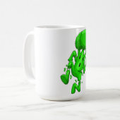 Funny Broccoli Cartoon Koffiemok (Voorkant links)