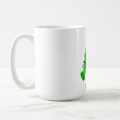 Funny Broccoli Cartoon Koffiemok (Links)