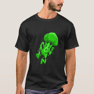 Funny Broccoli Cartoon T-shirt