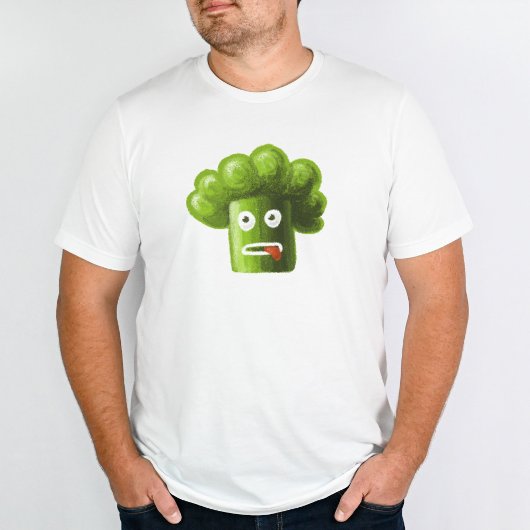 Funny Broccoli Crazy Plant Vegan Vegetarian T-shirt