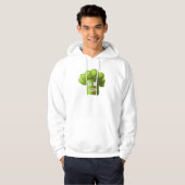 Funny Broccoli Crazy Vegan Vegetarian Hoodie (Voorkant volledig)