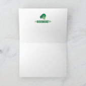 Funny Broccoli Feestdagen Kaart (Binnen)