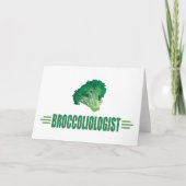 Funny Broccoli Feestdagen Kaart (Voorkant)
