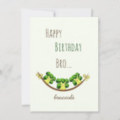 Funny broccoli feestdagenkaart (Voorkant)
