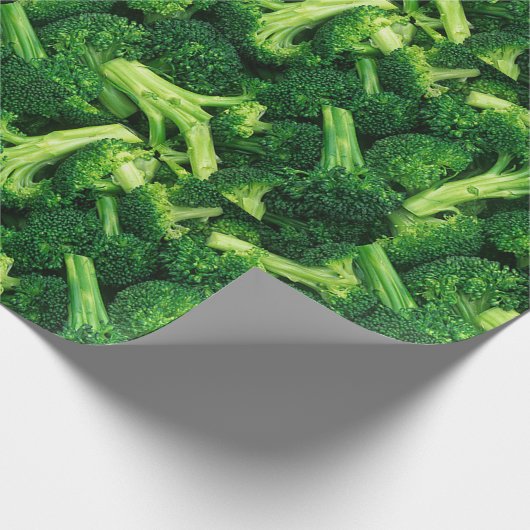 Funny, Broccoli Florets, Custom Cadeaupapier (Hoek)