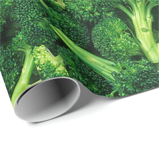 Funny, Broccoli Florets, Custom Cadeaupapier (Rol Hoek)