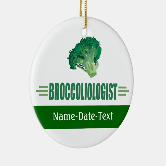 Funny Broccoli Keramisch Ornament (Rechts)