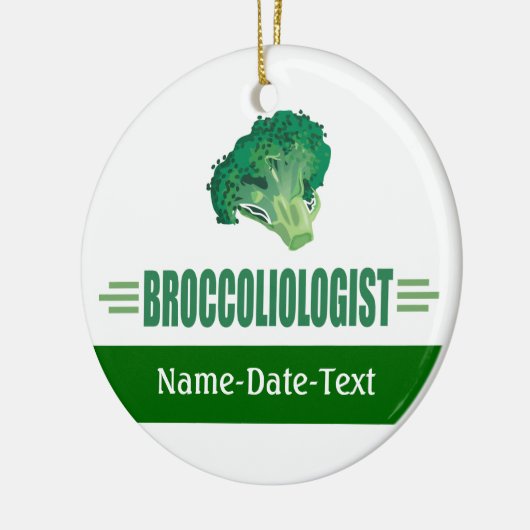 Funny Broccoli Keramisch Ornament (Links)