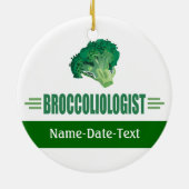 Funny Broccoli Keramisch Ornament (Achterkant)
